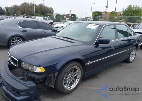 2000 BMW 750Il Il z USA, uszkodzony, nr VIN WBAGJ0348YDD73785